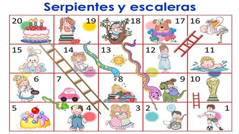 Adaptado Para Infantil Juego De La Oca Y Serpientes Y Escaleras