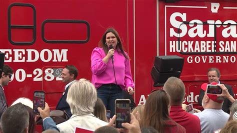 Sarah Huckabee Sanders Campaigns For Governor