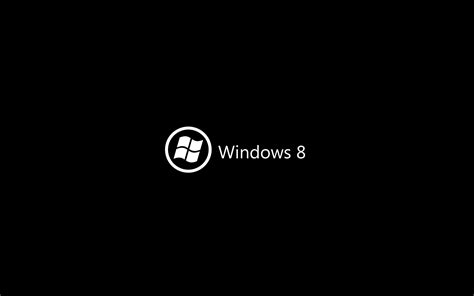 Black Background Windows 8 Minimalism Wallpaper Brands And Logos