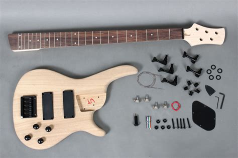 Diy Bass Kit 5 String Left Handed Diy Project Electric Guitar 5