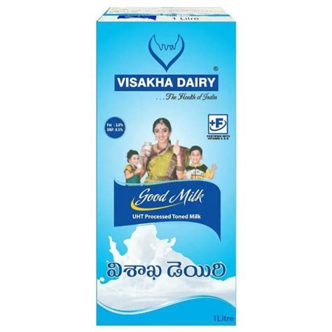 Visakha Dairy Good Milk Uht Processed Toned Milk 1 L Tetra Pak Jiomart