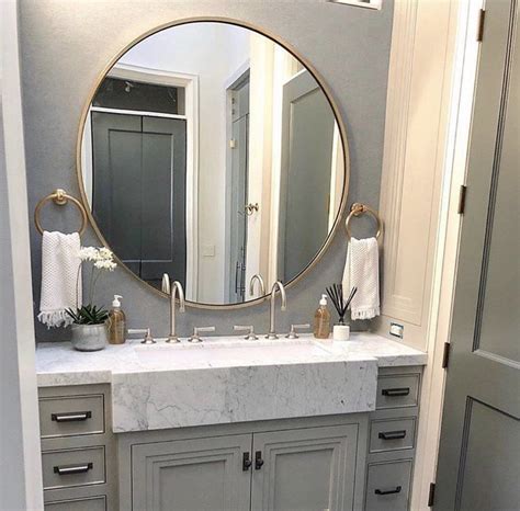Circle backlit bathroom mirror manufacturer. CIRCAL GOLD LEAF LARGE ROUND MIRROR | Small master bath ...