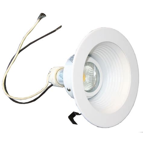 5 Dia Recessed Can Light Trim With Led Bulb And Socket White The