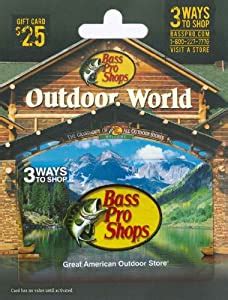 For cabela's gift cards call: Amazon.com: Bass Pro Shops Gift Card $25: Gift Cards