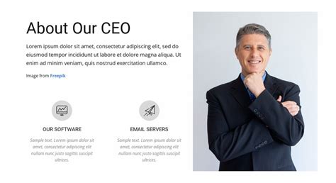 About Our Ceo Website Template