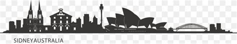 City Of Sydney Skyline Silhouette PNG X Px City Of Sydney Black And White Brand City