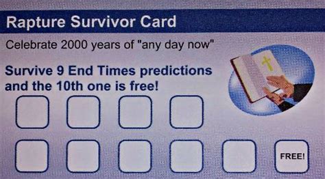 Rapture Survivor Card Up With A Twistup With A Twist