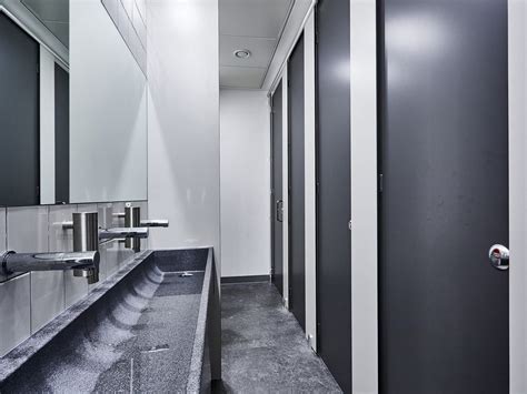 Bronze track lighting ceiling fixtures. Floor-to-Ceiling Toilet Cubicles - Altitude | Dunhams