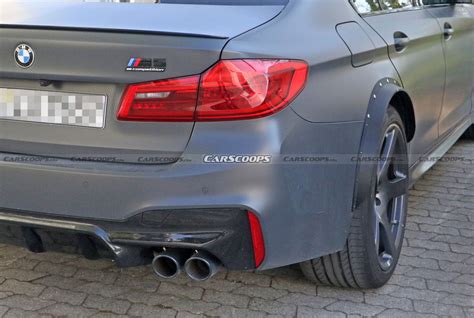 Mysterious Bmw M5 Spied With A Wider Rear Track Could It Be A Csl