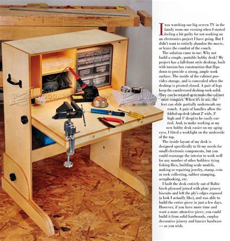 Hobby Desk Plans • Woodarchivist