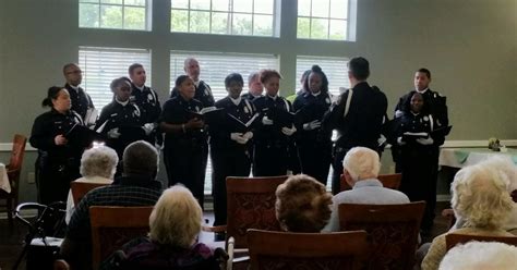 Dallas Police Choir Visits Mesquite Seniors News