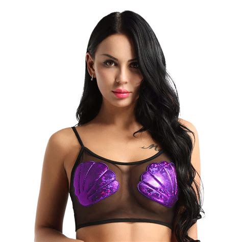 buy yizyif women s sexy sheer bra see through mesh lingerie low cut unlined everyday bra online