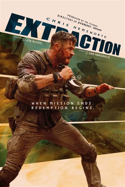 Extraction Action Movie Poster Chris Hemsworth Full Movies