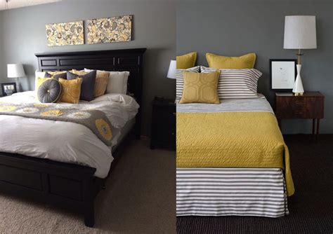 Decorate your bedroom narrow not only wear interior design for the save space. 21 Grey and Yellow Bedroom Designs To Amaze You | Interior God