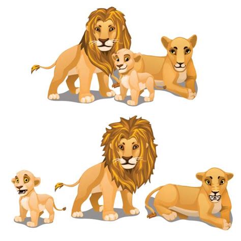 Royalty Free Cartoon Of A Baby Lion Clip Art Vector Images