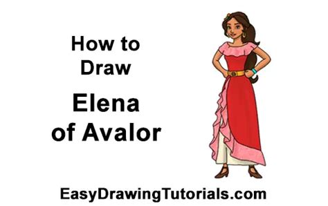 How To Draw Elena Of Avalor Video And Step By Step Pictures