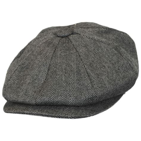 Jaxon Hats Herringbone Pure Wool Newsboy Cap Newsboy Caps