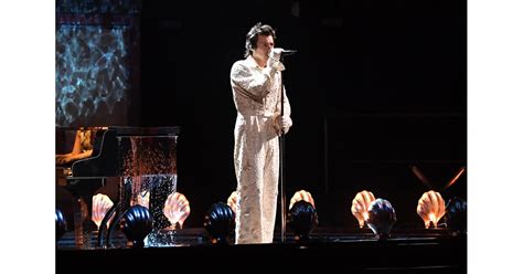 Harry Styles Performing At The 2020 Brit Awards Harry Styless Lace