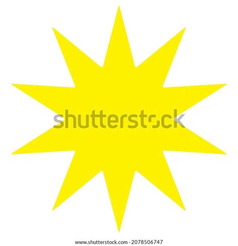 Star Starburst Sunburst Icon Symbol Radial Stock Vector Royalty Free