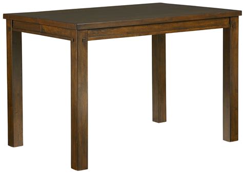 Cameron Golden Tobacco Brown Square Counter Height Dining Table From