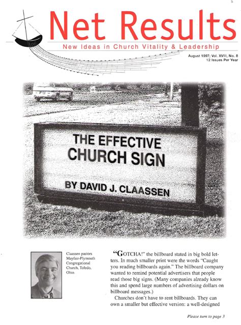 1997aug The Effective Church Sign The Effective Church Group