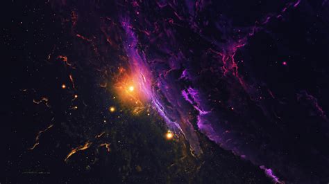 Purple Nebula Nebula Galaxy Wallpaper 4k Love My Little World