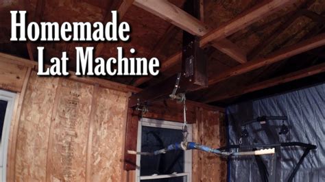 Diy garage gym lat tower. Homemade Lat Machine - Cheap Home Gym Equipment - YouTube