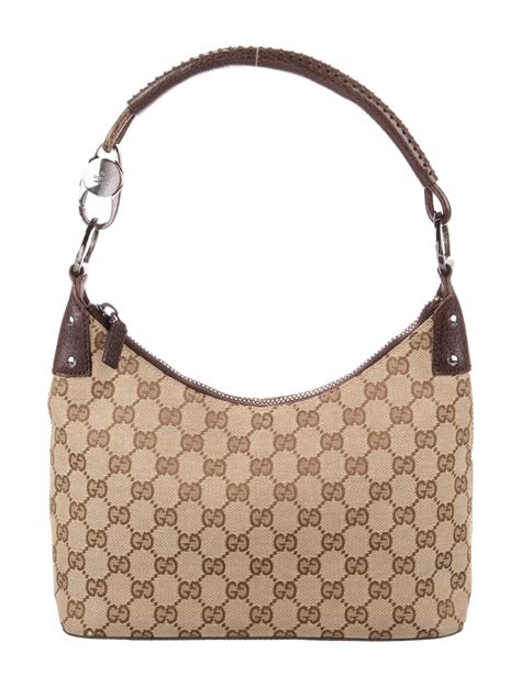 Gucci Gg Canvas Classic Ring Hobo Brown Hobos Handbags Guc1092195
