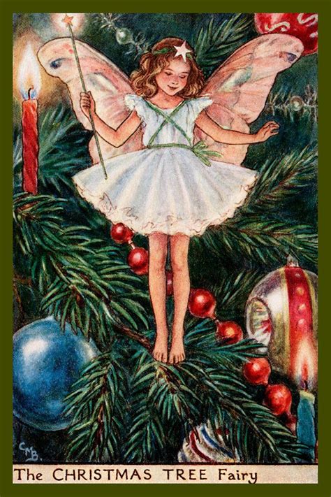 The Christmas Tree Fairy By Cicely Mary Barker From The 1920s Quilt