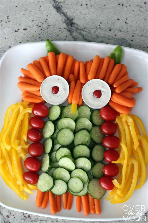 This meal can take place any time from the evening of christmas eve to the evening of christmas day itself. Owl Veggie Tray - Over the Big Moon