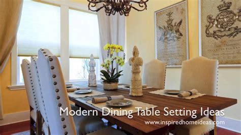 Modern Dining Table Setting Ideas - YouTube