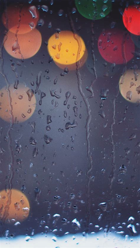 Rainy Bokeh Lights Iphone Wallpapers Free Download