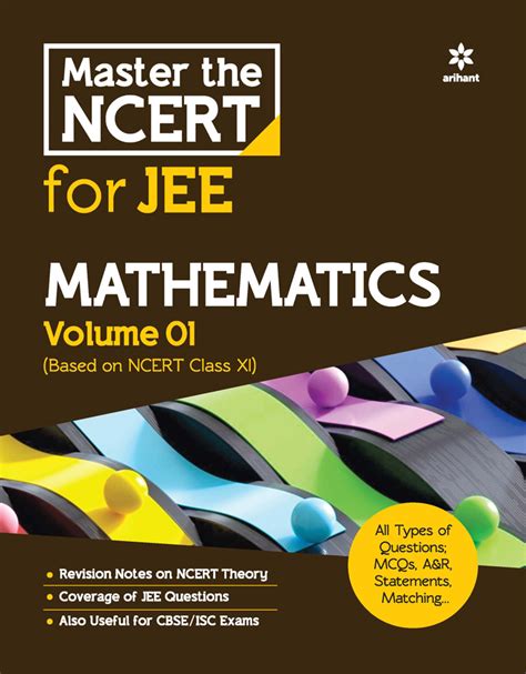 Arihant Master The Ncert For Jee Mathematics Vol 1 Bookwalas