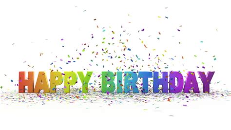 Happy Birthday 3d Animation Stock Footage Video 100 Royalty Free