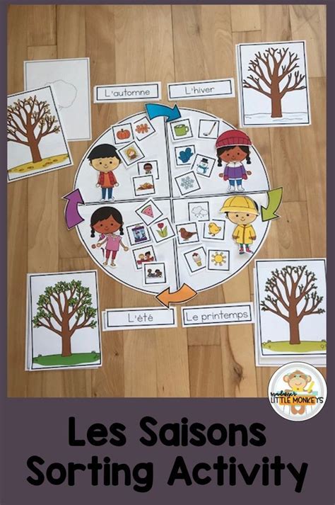 Les Saisons French Seasons Sorting Activity
