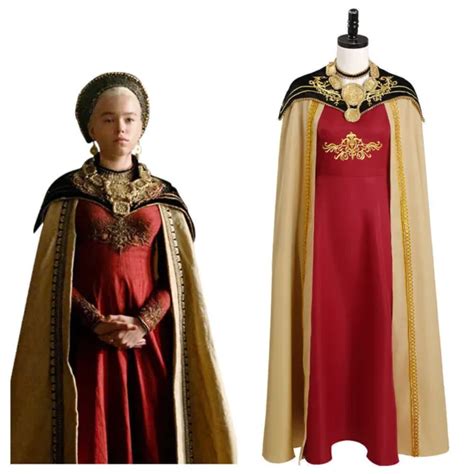 House Of The Dragon Rhaenyra Targaryen Cosplay Dress Outfits Halloween