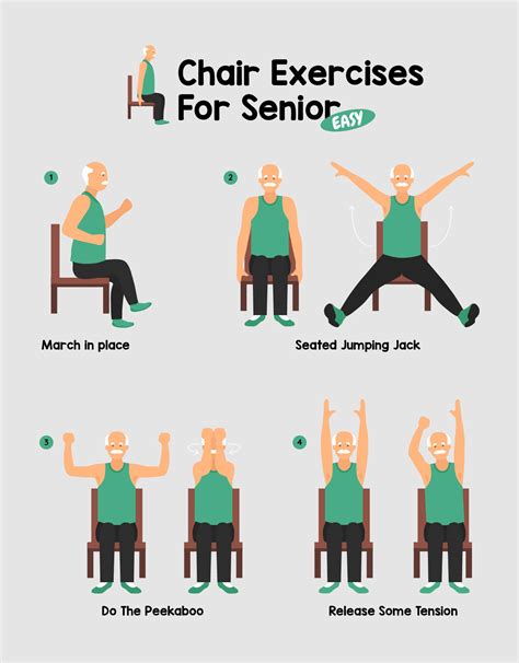 Seated Exercises For Seniors 10 Free Pdf Printables Printablee