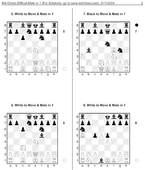 Best Printable Chess Puzzles Barrett Website
