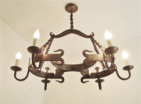 Stunning Vintage Wrought Iron Chandelier French Farmhouse Etsy