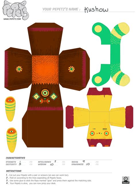 Papertoypepetz Kushow Wilmermurillo Paper Toy Design Paper Toys