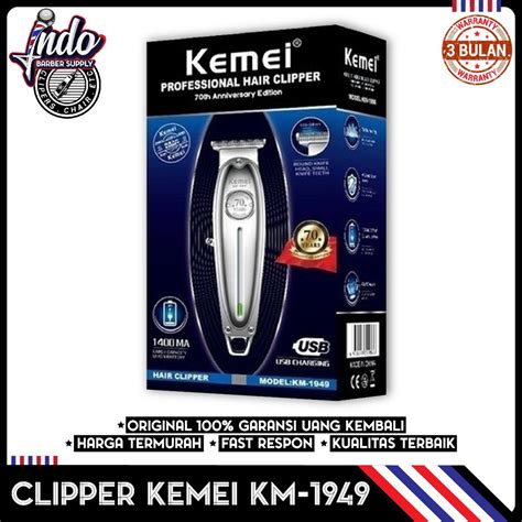 Jual Kemei Kemei Kemei Body Full Metal Trimmer Alat Mesin Cukur Rambut