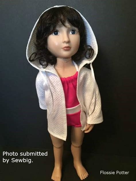 flossie potter surf side 3 in 1 doll clothes pattern 16 inch a girl for all time dolls