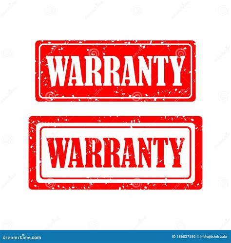 Full Warranty Rubber Stamp Stock Photography 83307008
