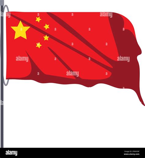 Chinese Waving Flag Stock Vector Image And Art Alamy