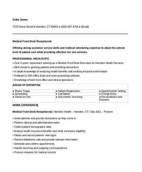 Hiring help desk specialist job description post this help desk specialist job description job ad to 18+ free job boards with one submission. 20 Front Desk Receptionist Resume | Medical assistant resume, Medical receptionist, Job resume ...