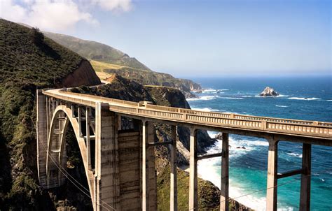 Wallpaper Beach Bridge Track California The Westcoast Images For