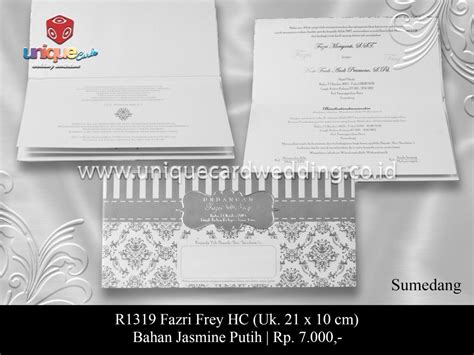 Kartu Undangan 7000 4 Unique Card Wedding Invitation Media