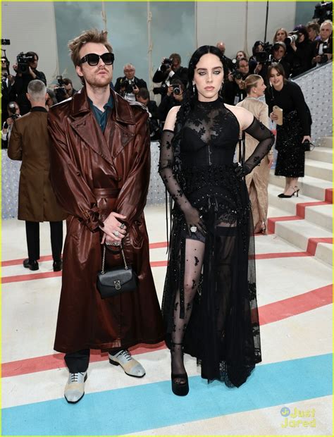 Full Sized Photo Of Billie Eilish Goes Sheer For Met Gala With Brother