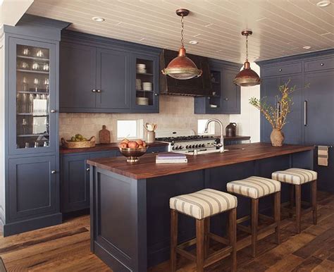 The Pros And Cons Of Navy Kitchen Cabinets Kitchen Ideas