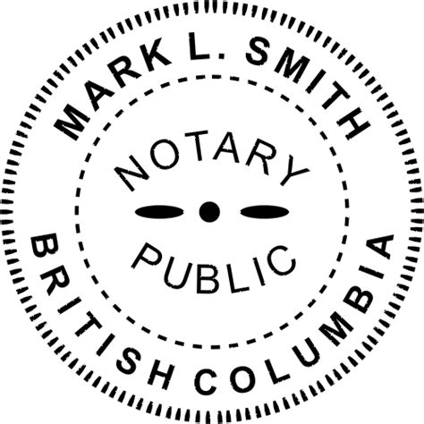 Notary forms or statements are considered as an official declaration. Notary for British Columbia Seal Stamp | HC Brands